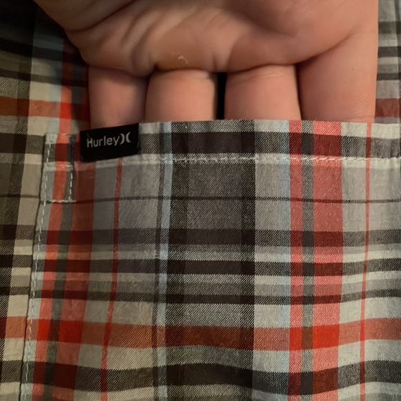 Hurley Orange and Gray Flannel - Picture 2 of 4